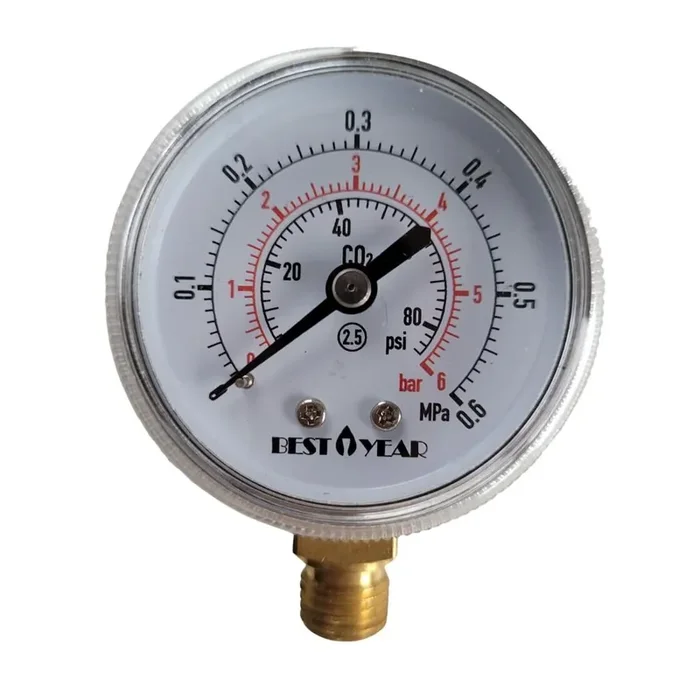 Working manometer for pressure reducers