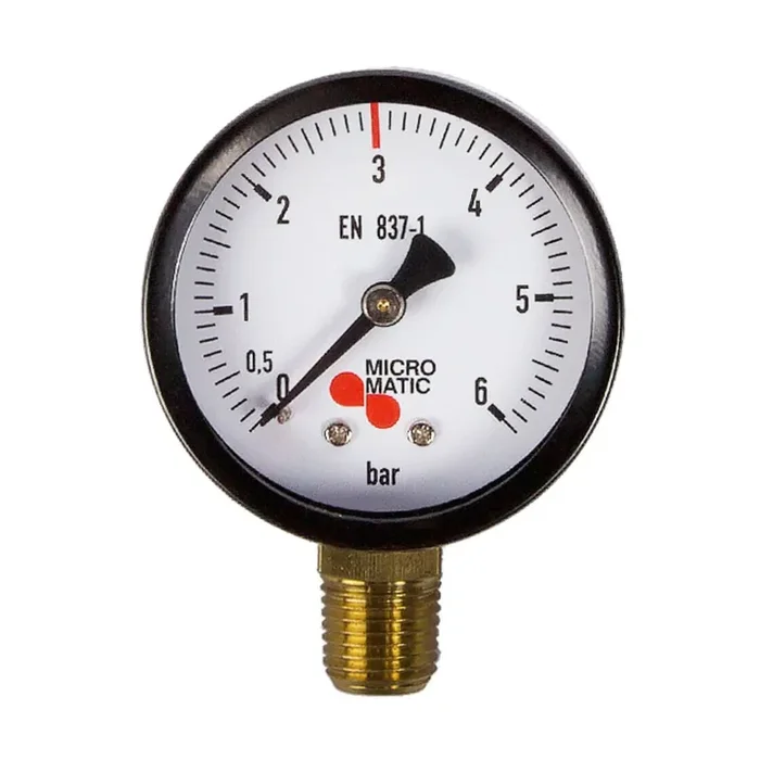 Working manometer for pressure reducers