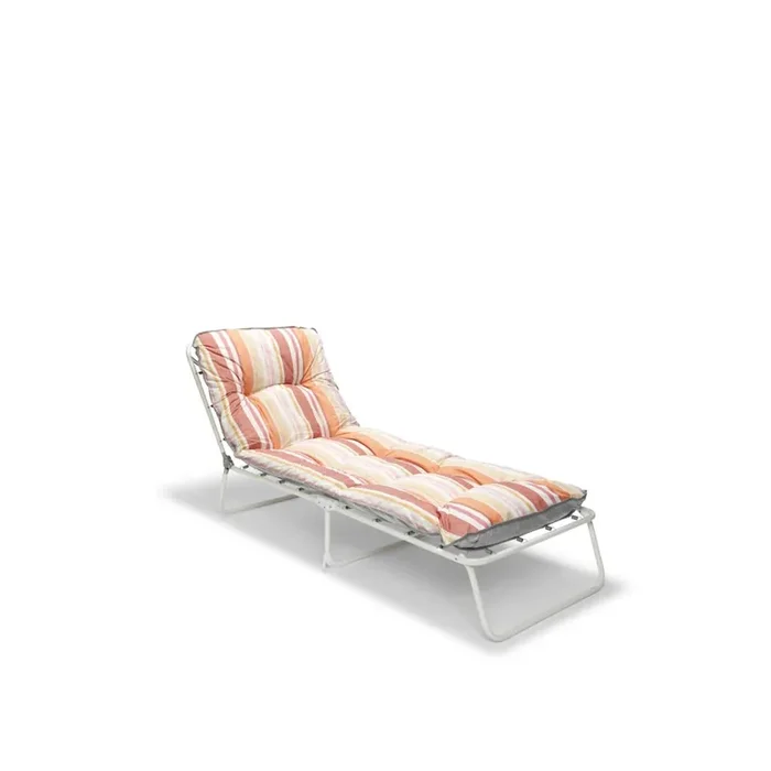 Wörthersee – 3-Bein-Liege in Weiß – Terrakotta