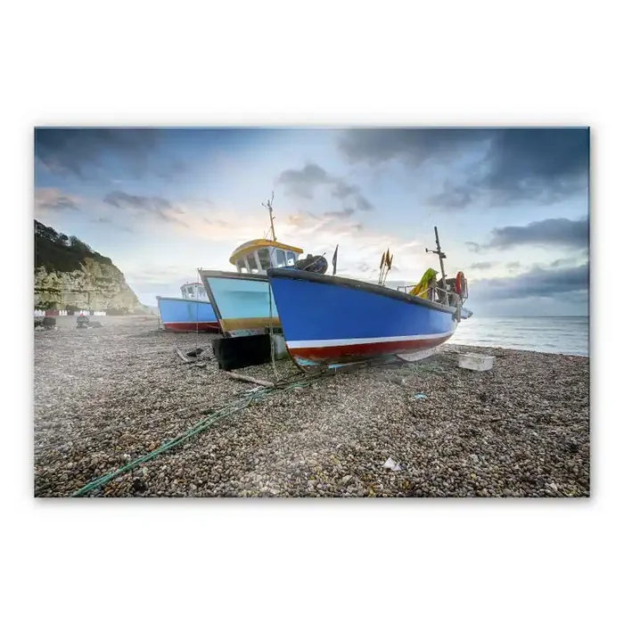XXL Wandbild Fischereiboote