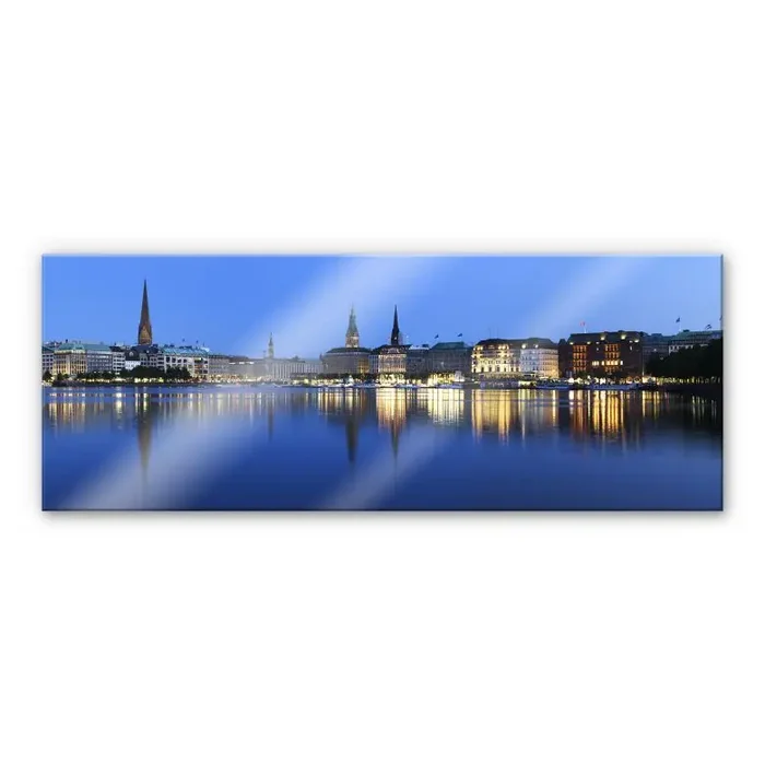 XXL Wandbild Hamburger Jungfernstieg – Panorama