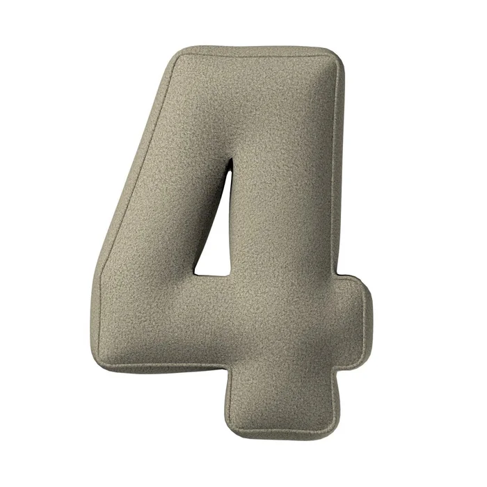 Zahlenkissen 4 Schlaufe Yellow Tipi [Größe 10x28x40 cm]