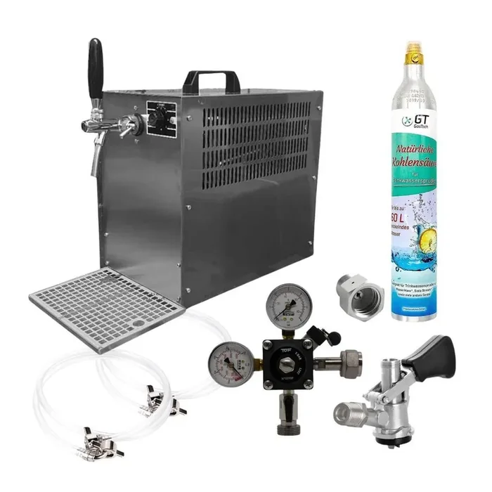 Zapfanlage Bierkoffer 60l/h Komplettset Typ M(M) 425g Soda Co²