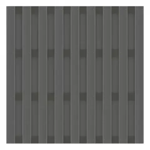 Zaun Jumbo WPC Alu Design anthrazit-anthrazit 2880 179x179cm