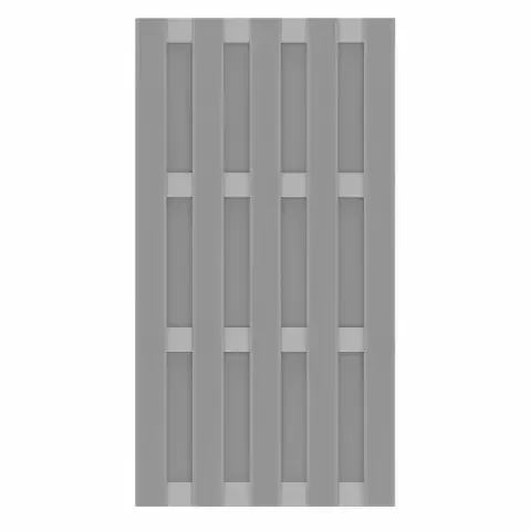 Zaun Jumbo WPC Alu Design grau-grau 2885 – 95x179cm