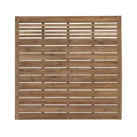 Zaun Sina 180x180cm mit Gitter Kiefer kdi braun 51151