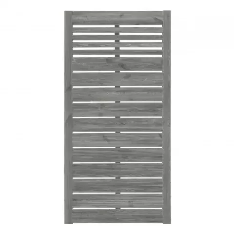 Zaun Sina 51205 90x180cm mit Gitter Kiefer kdi grau