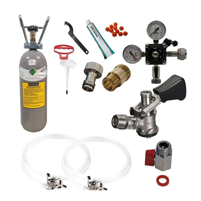 Zubehörset für Zapfanlagen 2 kg CO² + Köpikeg