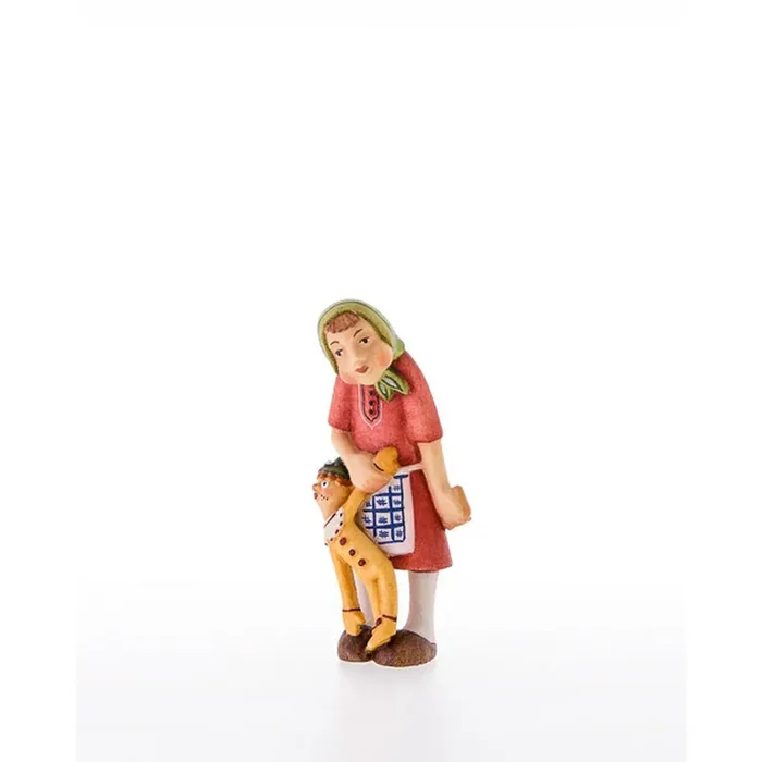 Zwillinge-Maedchen mit Stoffpuppe